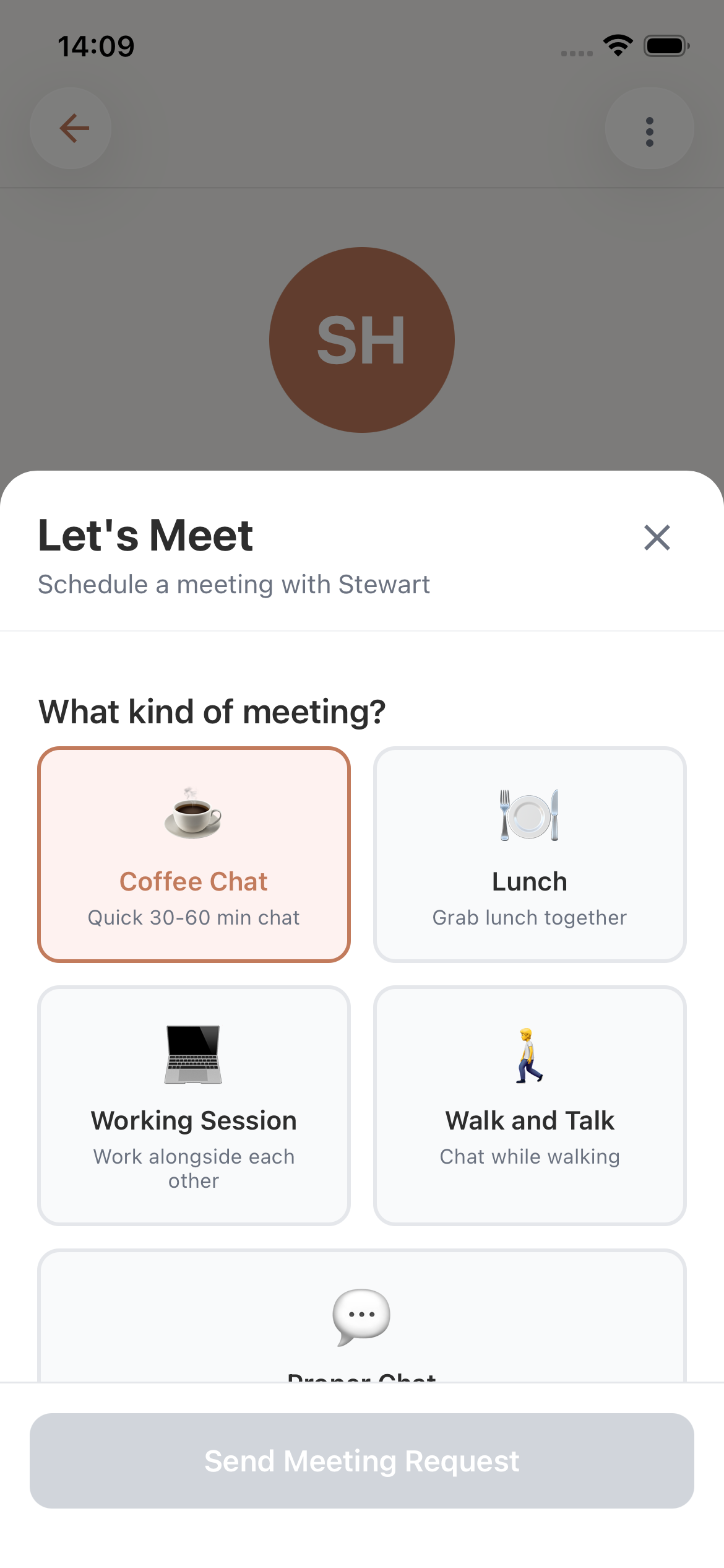 Schedule a meeting in Keld